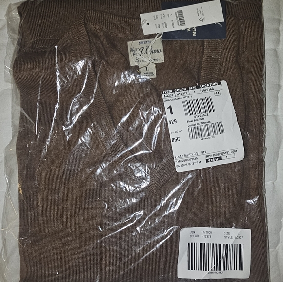 J Crew Merino Wool V Neck Sweater - Picture 4 of 4